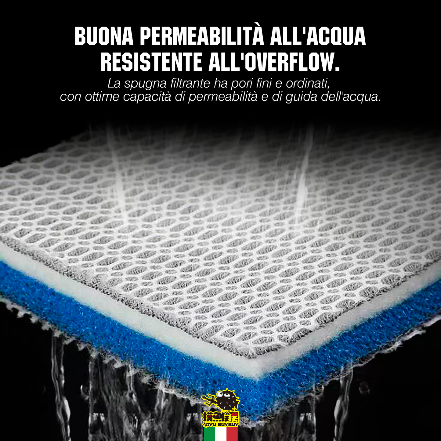 MOYUBUYBUY 10D Filtro per Acquario in Fibra